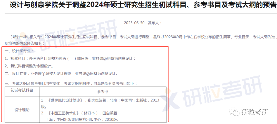 研粒考研复试科目已调整